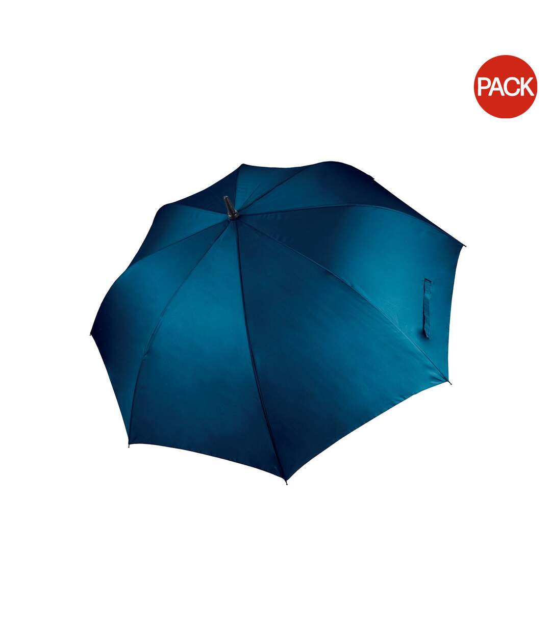 Lot de 2  Grand parapluie uni adulte unisexe taille unique bleu marine Kimood-1