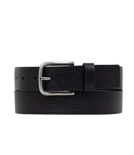 Ceinture noir homme calvin klein round buckle 35mm