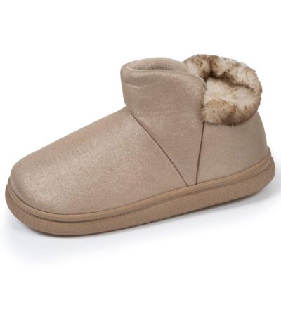 Isotoner Chaussons Bottillons femme semelle bloup extra confort