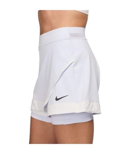 Womens/ladies Mini Open Regular Tennis Skort Grey White Nike