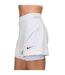 Womens/ladies Mini Open Regular Tennis Skort Grey White Nike-4