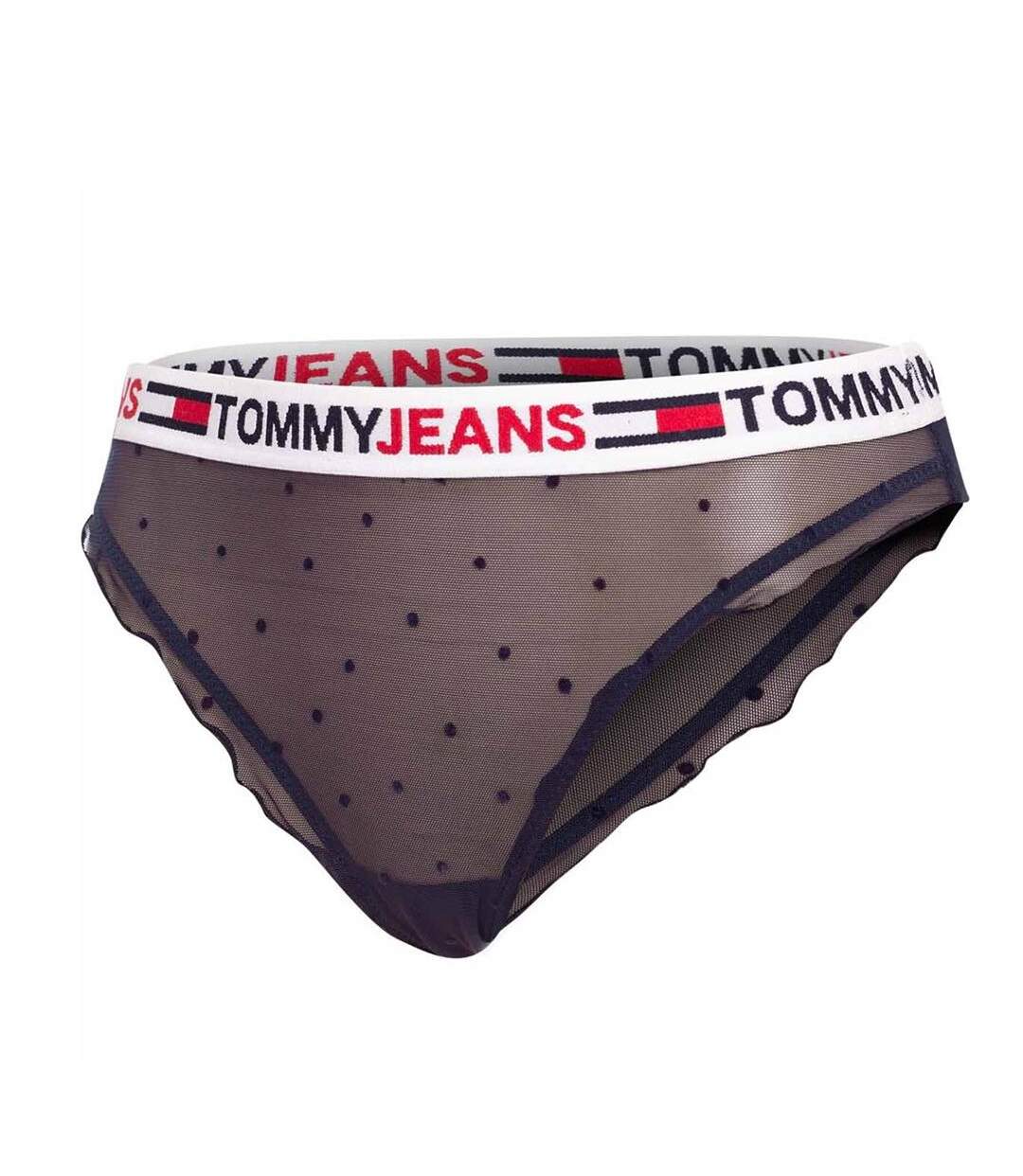 Culotte Noir Femme Tommy Jeans Thong Bottoms - M-1