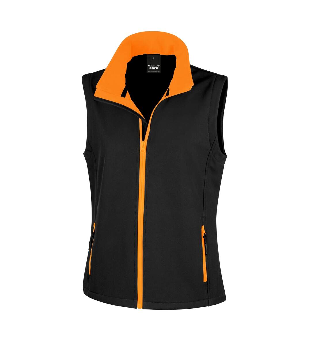 Result - Veste softshell sans manches - Femme (Noir/Orange) - UTRW3698