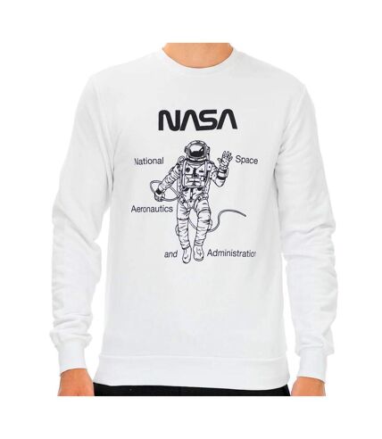 Sweat Blanc Homme Nasa 64S - L