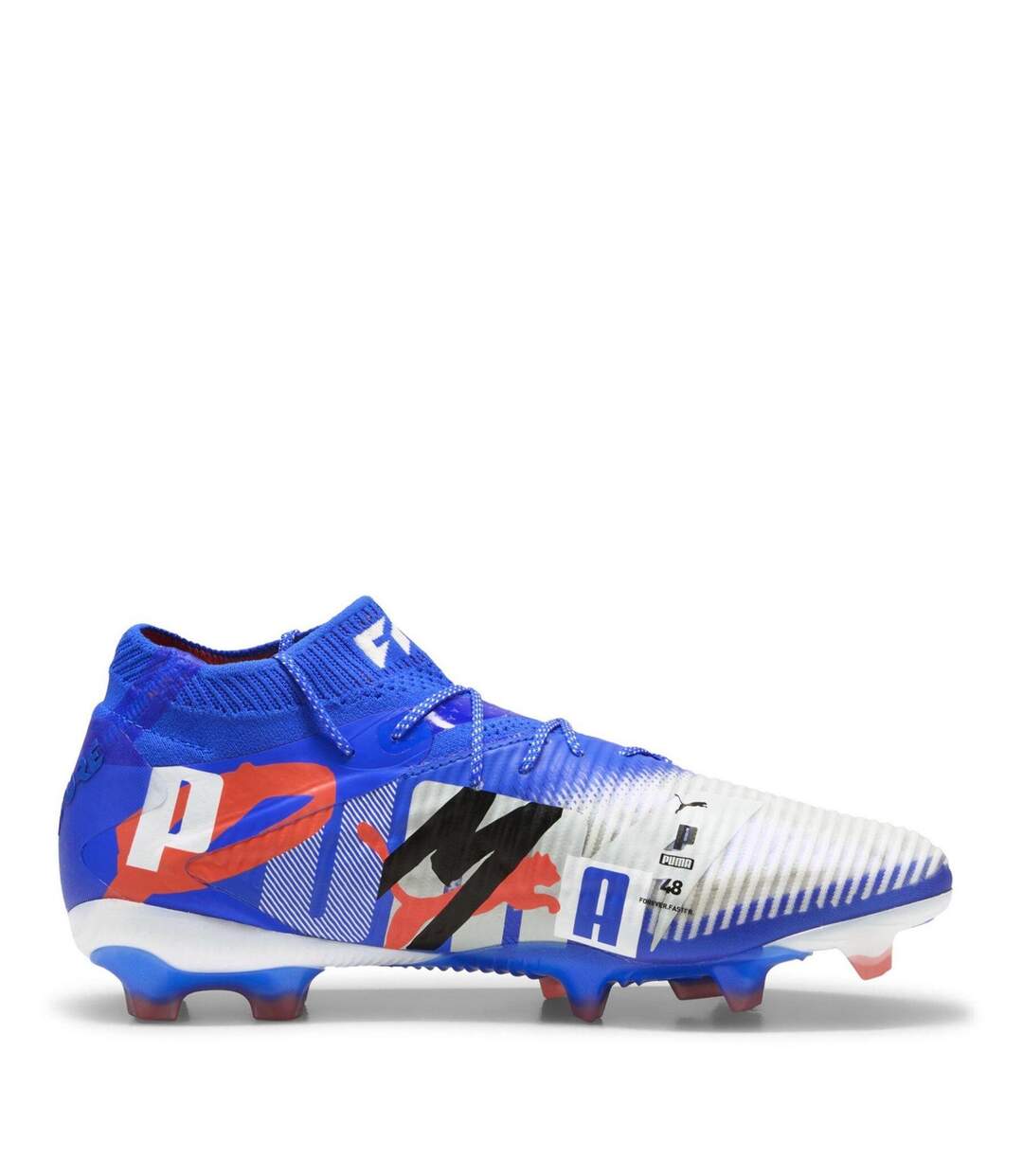 Unisex Adult Future 8 Ultimate Firm Ground Football Boots White Blue Puma-4