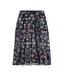 Womens/ladies Floral Satin Midi Skirt Multicoloured Nightmare Before Christmas-2