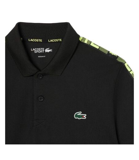 Polo de tennis noir homme lacoste ultra dry - l