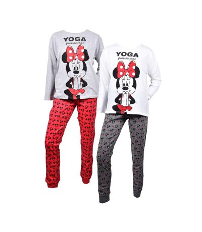 Pyjama Femme MINNIE en Coton -Chaleur,Douceur et Confort- - Pack de 2