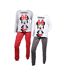 Pyjama Femme MINNIE en Coton -Chaleur,Douceur et Confort- - Pack de 2-1