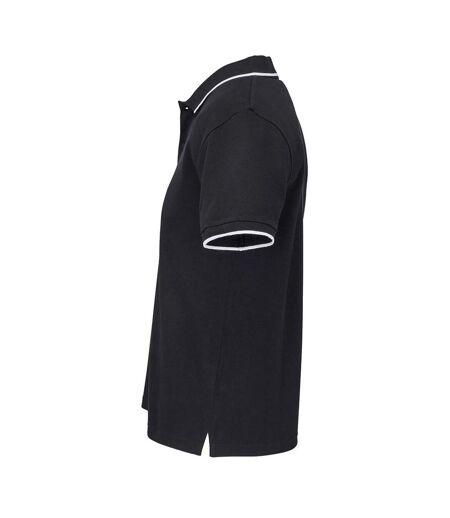 Polo Palermo Adulte Noir Blanc SOLS