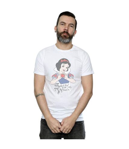 Disney Princess Mens Snow White Apple T-Shirt (White)