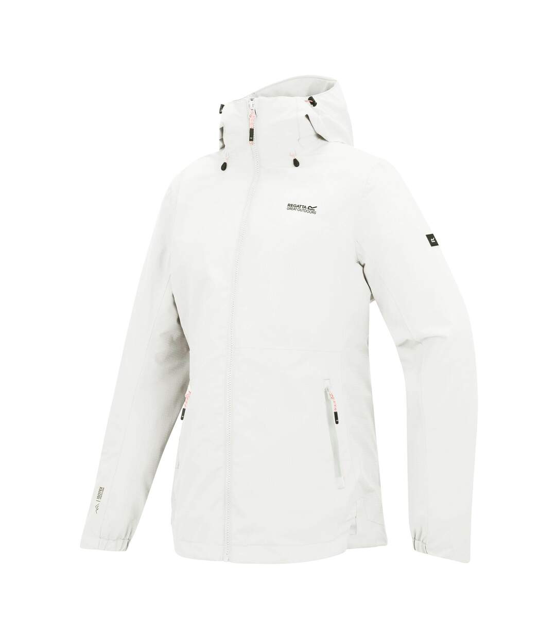 Veste Imperméable À Capuche Hamara Femme Blanc Beige Regatta-4