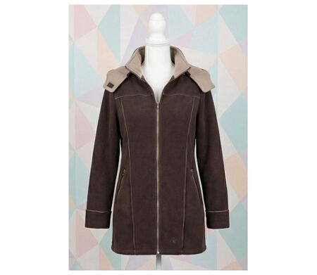 Manteau Polaire Femme Contre-collé MAYFLOWER TOKYO3 – Marron Chocolat