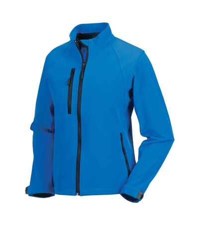 Jerzees Colours Ladies Water Resistant & Windproof Soft Shell Jacket (Azur Blue)