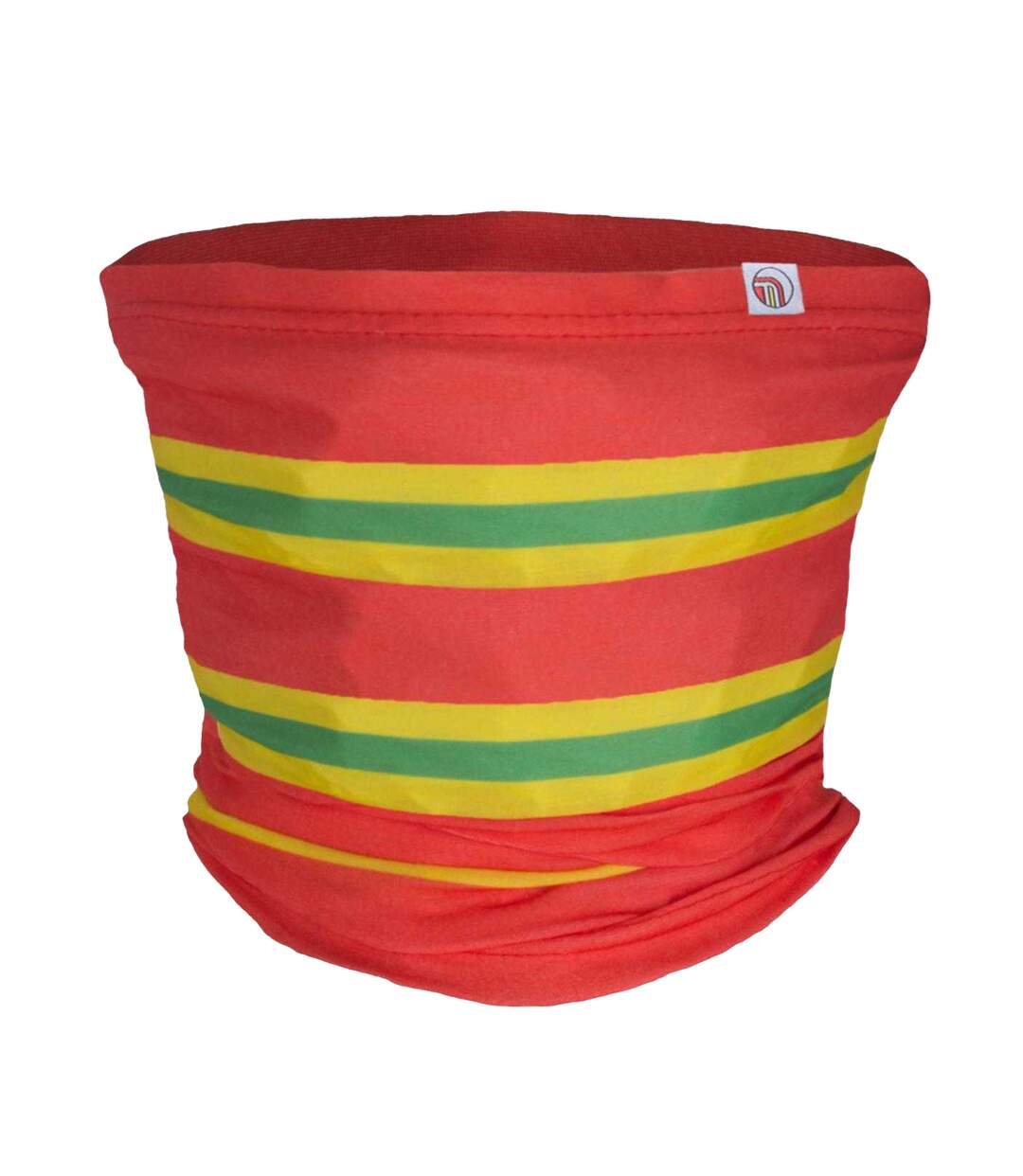 Manchester Striped Snood One Size Red Yellow Fan Originals-1