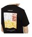 T-Shirt noir/jaune homme jack & jones back-2