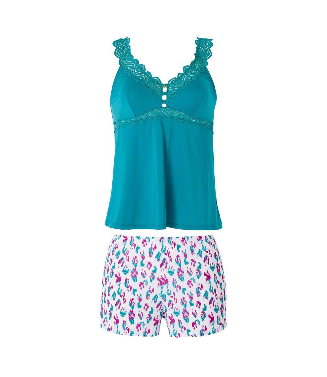 Top + Short blanc Paola-1
