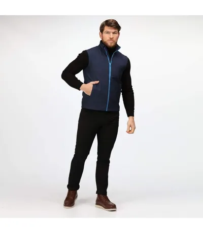 Professional Mens Ablaze Soft Shell Bodywarmer Navy French Blue Regatta