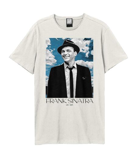 Unisex Adult Blue Skies Frank Sinatra T-shirt Vintage White Amplified