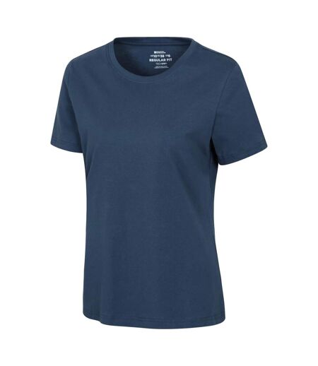 Womens/ladies Three Peaks Graphic Back Print T-shirt Navy Mountain Warehouse
