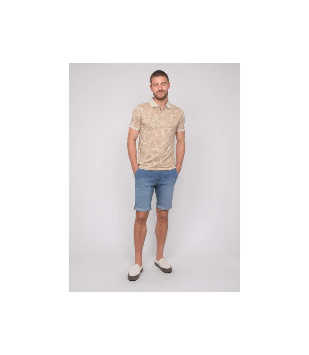 Polo manches courtes coton motifs PAILLOTE-4