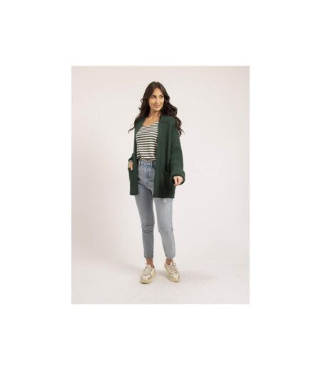Gilet mi-long ouvert KIRSTEN - Dona X Lisa