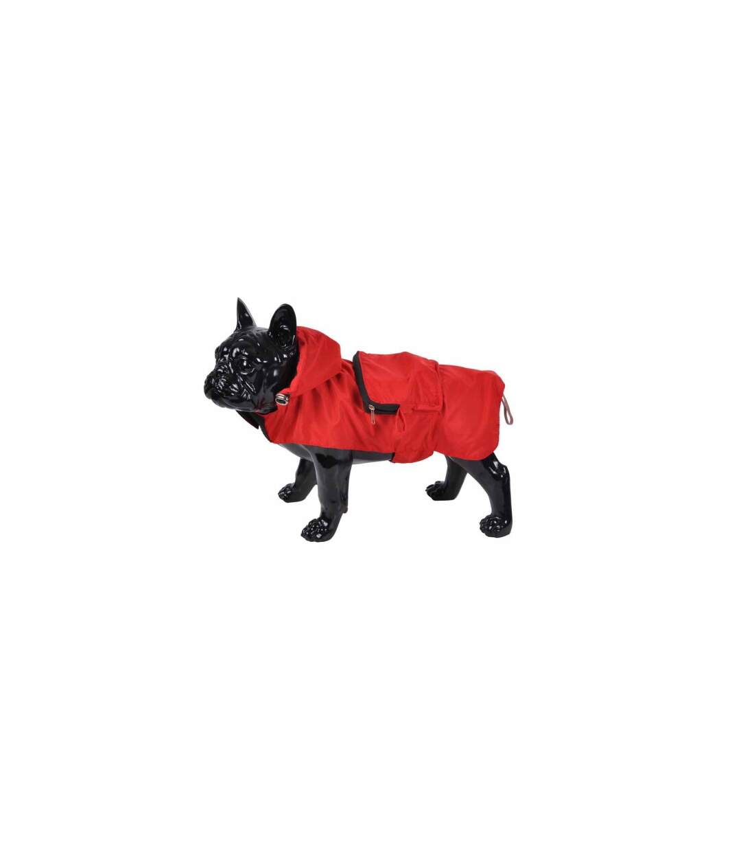 Imperméable pour Chien Capuche & Poche 30cm Rouge-3