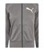 Womens/ladies Striped Track Jacket Grey Pink Puma-4
