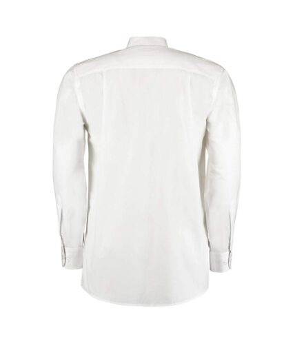 Kustom Kit Mens Workforce Long-Sleeved Shirt (White)