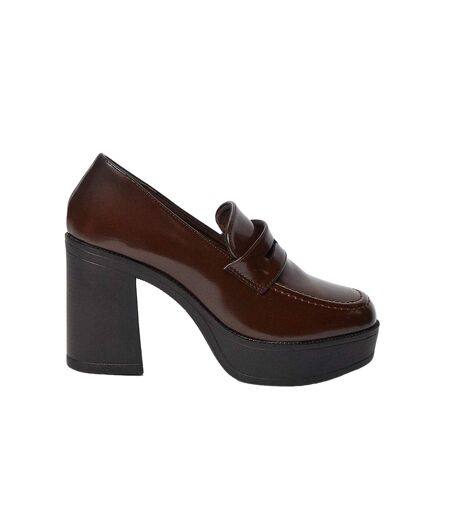 Mocassins penny cash femme marron Faith