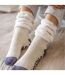 Ladies Fluffy Slouch Top Non Slip Thermal Bed Socks-3