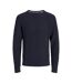 Pull en maille marine homme jack & jones pannel-1