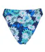 Womens/ladies Floral High Waist Bikini Bottoms Blue White Brave Soul-3