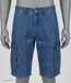 WINCHESTER INDIGO1 : Bermuda en jean homme bleu stone en coton style cargo décontracté-3