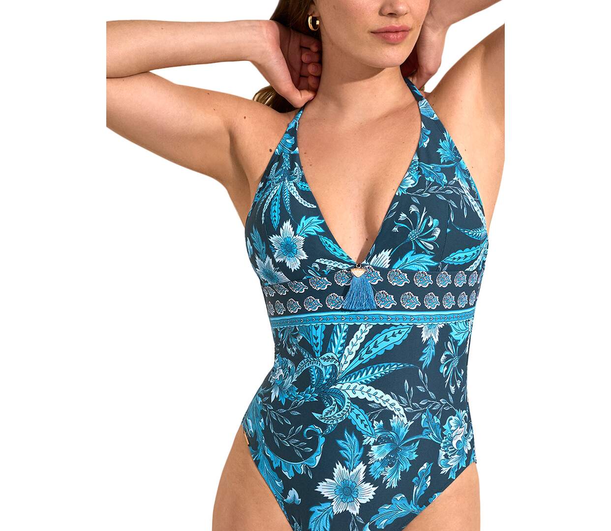 Maillot de bain une pièce triangle préformé ACANTHUS Selmark Mare-2