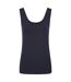 Womens/ladies organic scoop neck vest top navy Mountain Warehouse