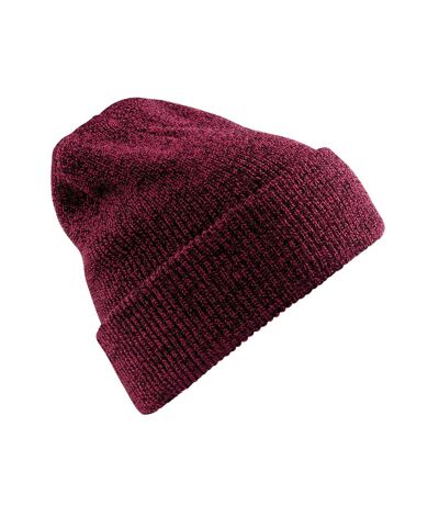 Bonnet heritage bordeaux chiné Beechfield