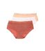 X3 Boxers Rose/Blanc Femme Dim Eco - 36/38