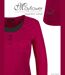 Mayflower NESTOR4 : Tee-shirt manches longues violet et gris avec col style boutonné-4