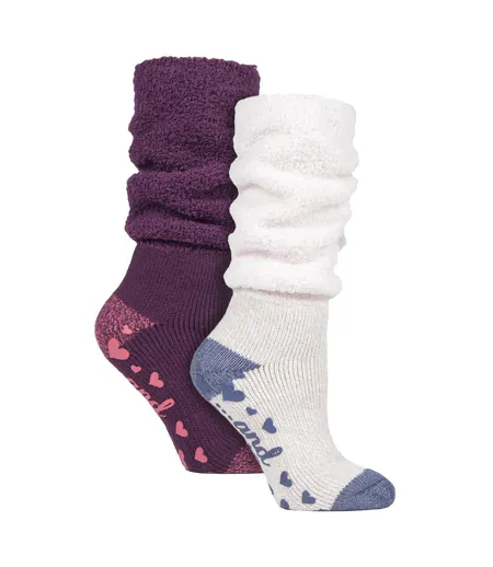 2 Pack Ladies Slouch Socks Soft Cosy Warm Lounge Winter Socks