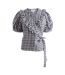 Blouse Manches Bouffantes Motif/style À Carreaux Femme Noir Blanc Cath Kidston-2