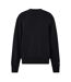 Womens/ladies logo recycled cotton crew neck sweatshirt black Heron Preston-1