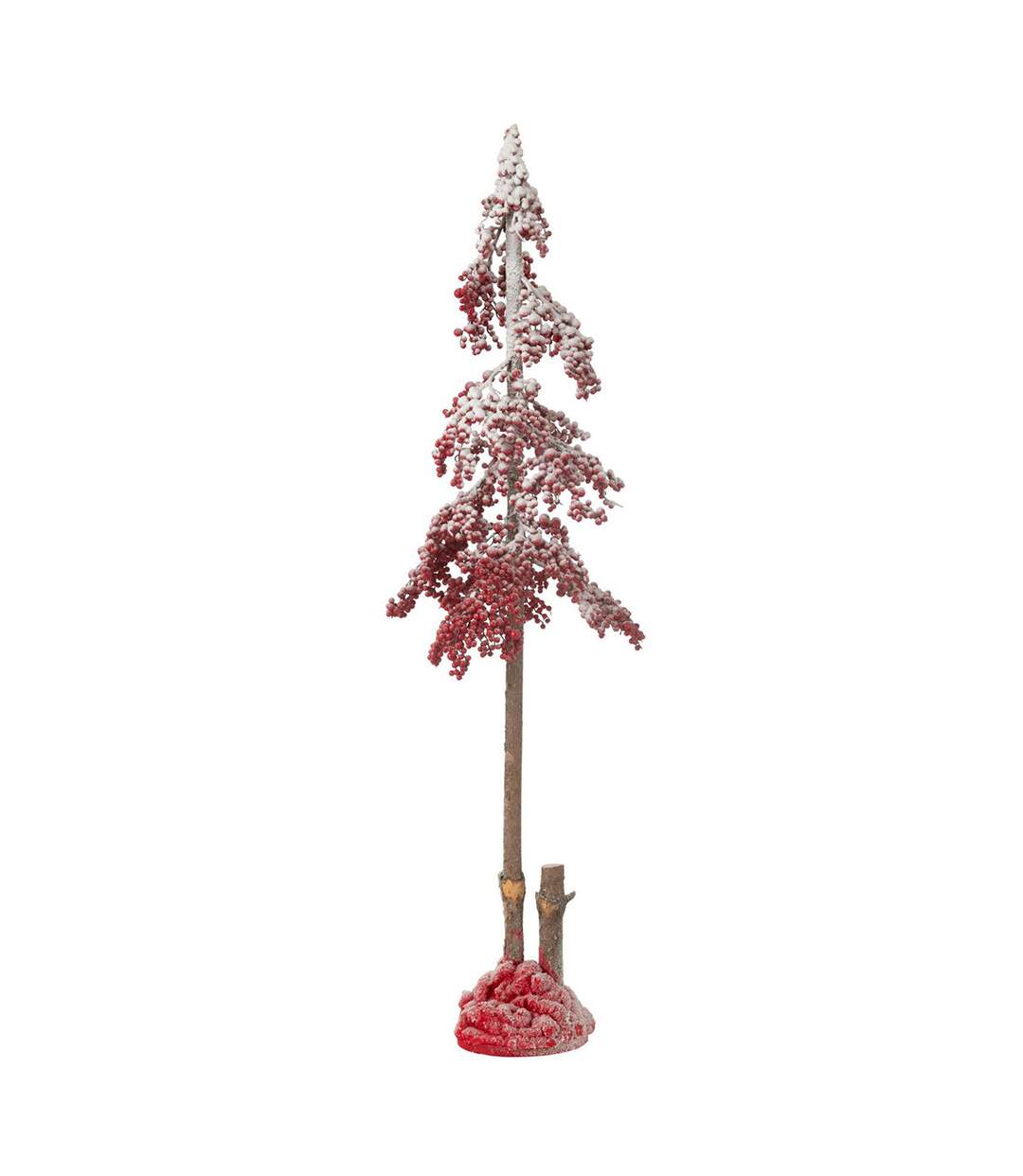 Arbre de Noël Déco Grosses Baies 135cm Rouge-1