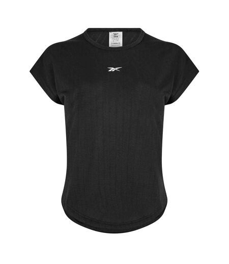 Womens/ladies Chest Logo T-shirt Black Reebok