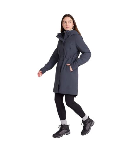 Womens/ladies Harbour Waterproof Parka Charcoal Mountain Warehouse
