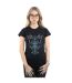 Disney - T-shirt MARY POPPINS FLORAL COLLAGE - Femme (Noir) - UTBI15146-2