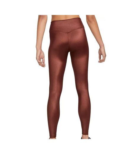 Legging Marron Femme Nike One Shine - L