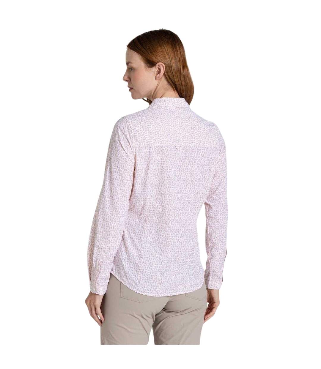 Womens/ladies Gisele Regular Shirt Corsage Pink Craghoppers-3