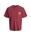 T-Shirt rouge homme jack & jones norrebro-1
