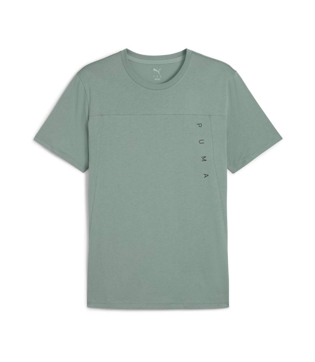 T-Shirt vert homme puma triblend-1